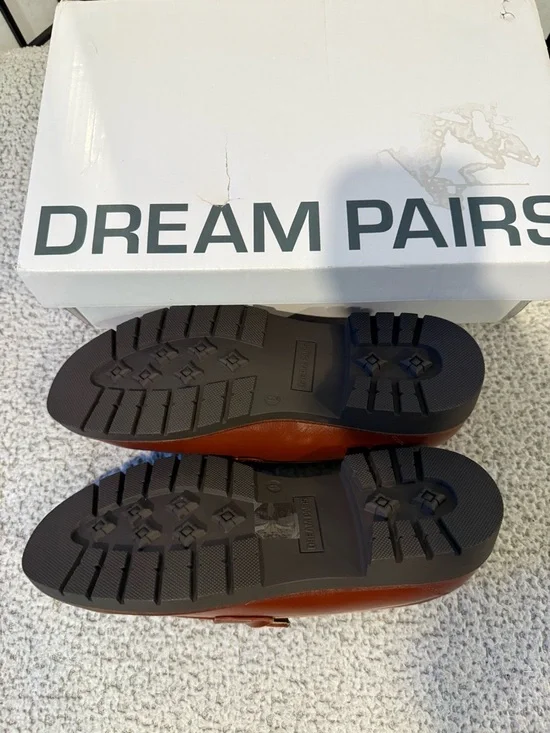 Dream Pairs Women’s 9 Brown Tassel Loafers Chunky Lug Sole Slip On NIB - Picture 2 of 5